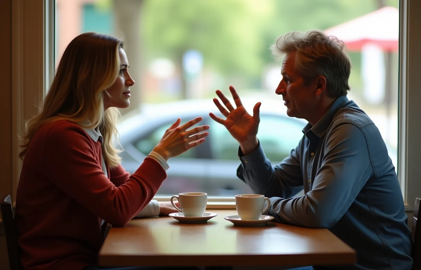 When a new match asks for the whole divorce story - supporting editorial photograph